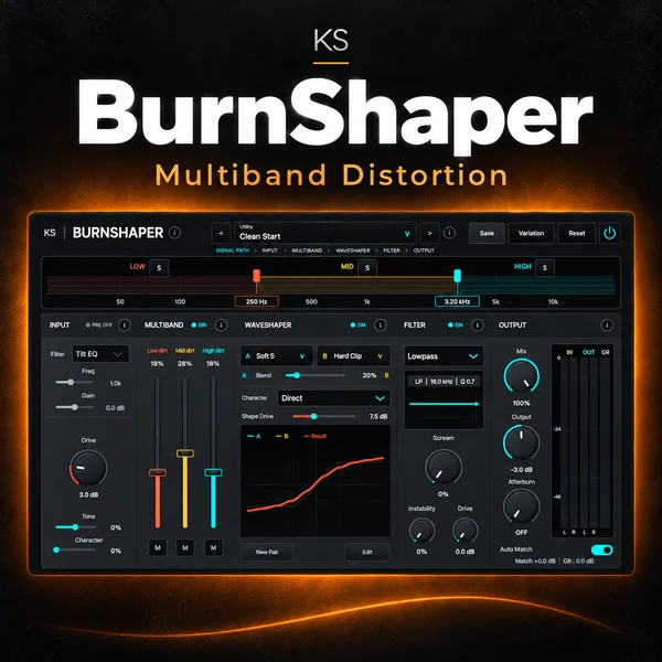 KS BurnShaper — Creative Multiband Distortion cover